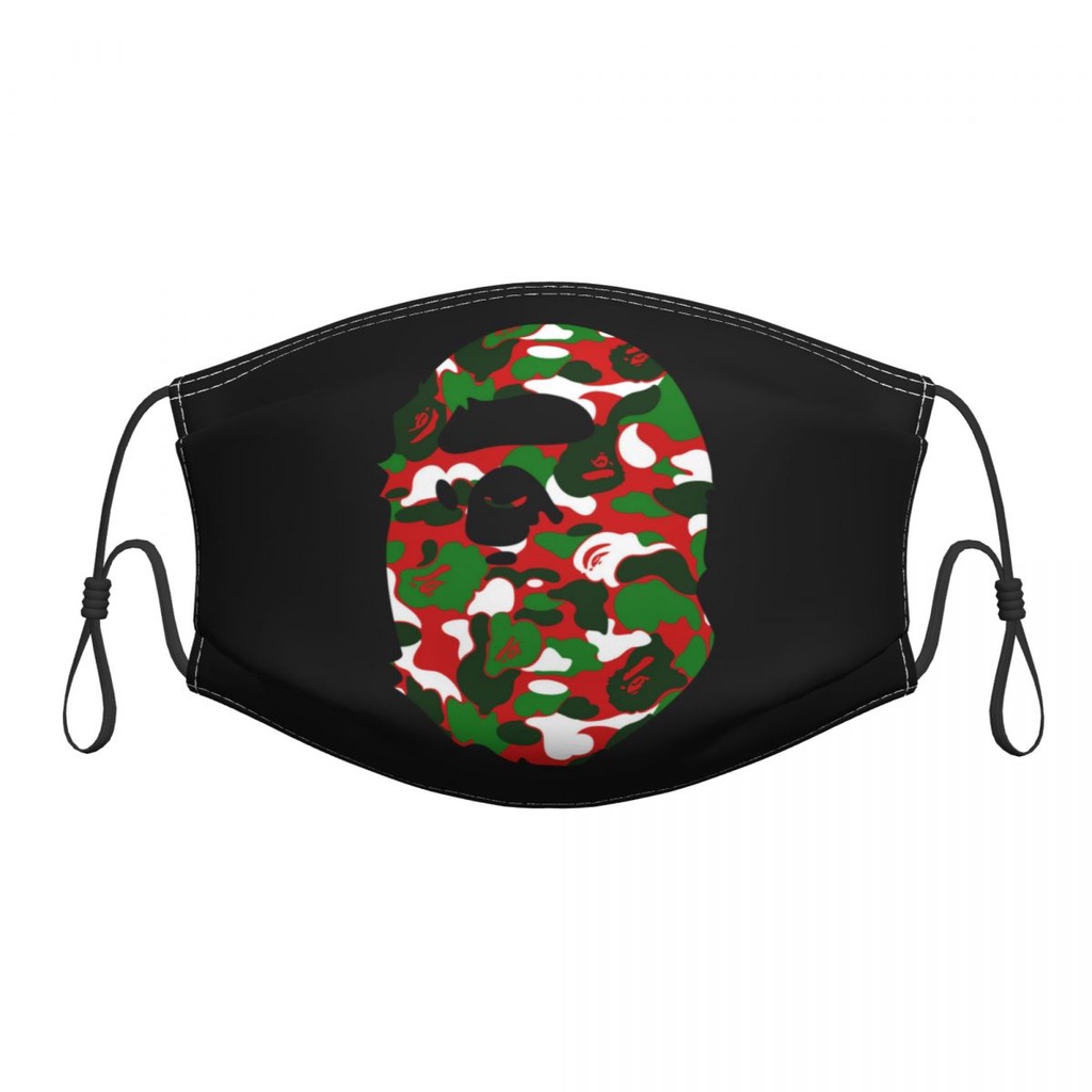 Bape Set 4 Khẩu Trang Chống Bụi Ô Nhiễm Thoáng Khí Có Thể Tái Sử Dụng