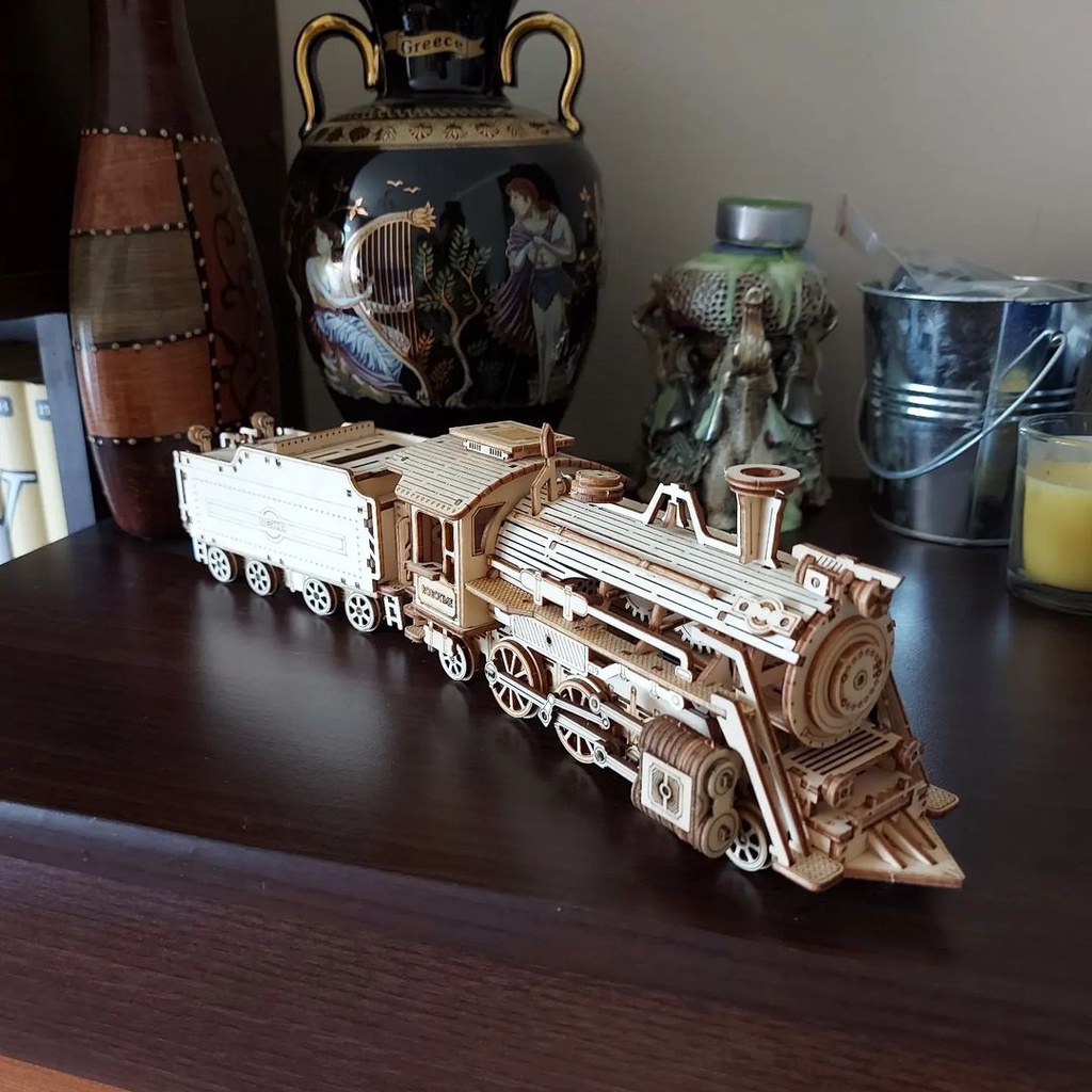 Mô Hình Gỗ 3D Lắp Ráp ROBOTIME Xe Lửa Prime Steam Express MC501