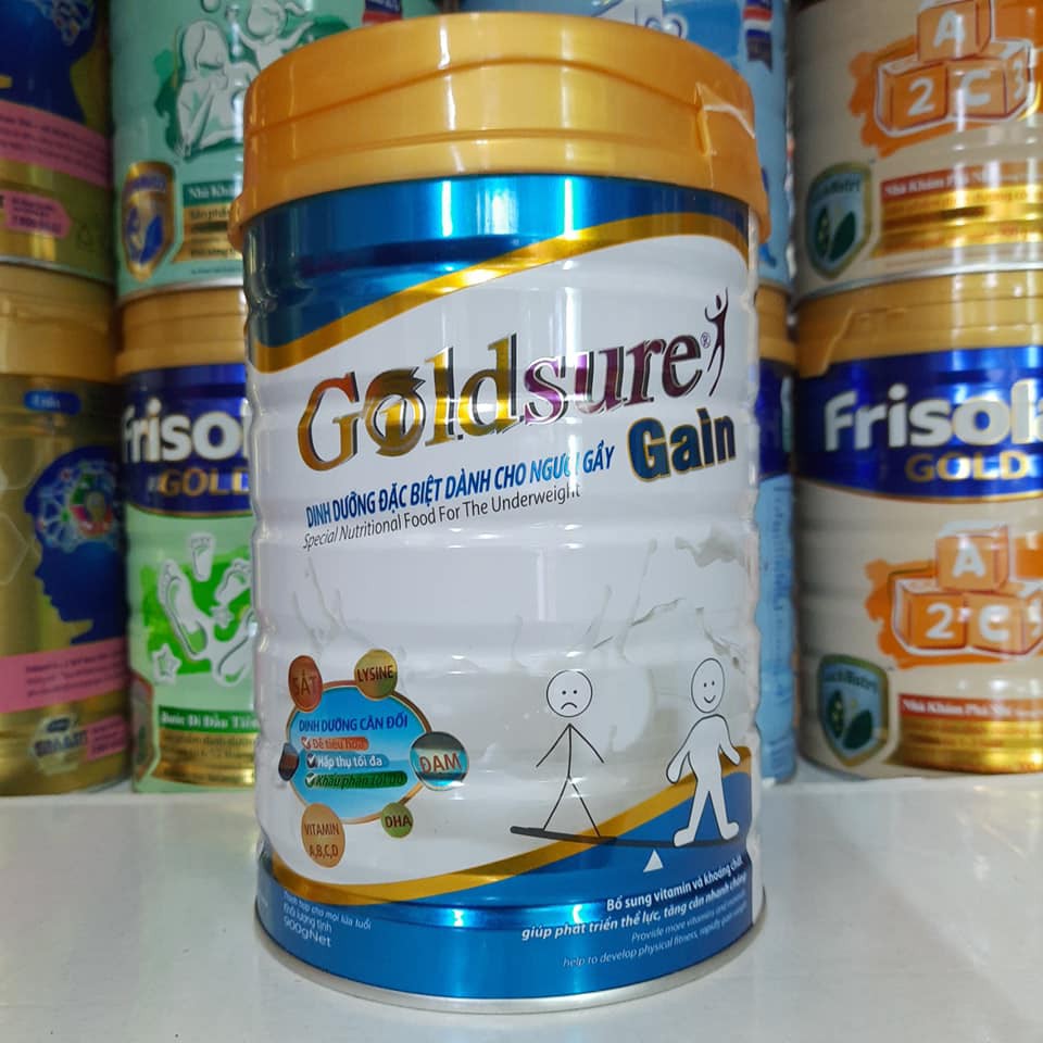 Sữa tăng cân Goldsure Gain NC 900g dành cho người gầy thích hợp mọi lứa tuổi