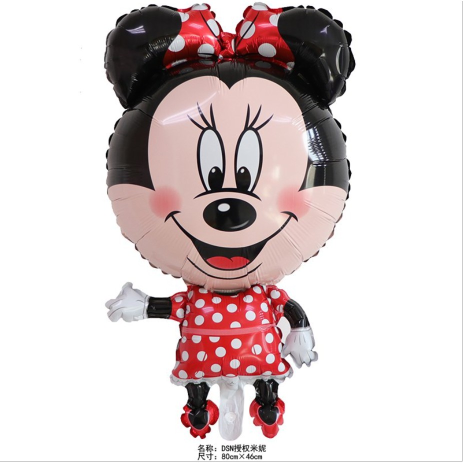 Bóng bay tráng nhôm Mickey 85*47Cm, bóng bay hình Mickey Minnie