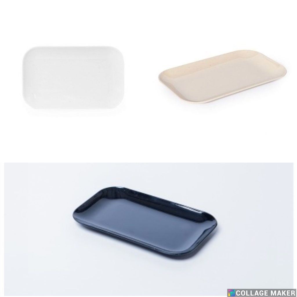 10 cái dĩa chữ nhật nhỏ đựng khăn ướt nhựa melamine