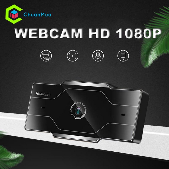 Webcam Máy Tính HD 1080P tự động lấy nét tích hợp 2 mic đàm thoại ( Học Online, Hội Nghị, GG Duo, GG Meet, Zalo, Zoom..)