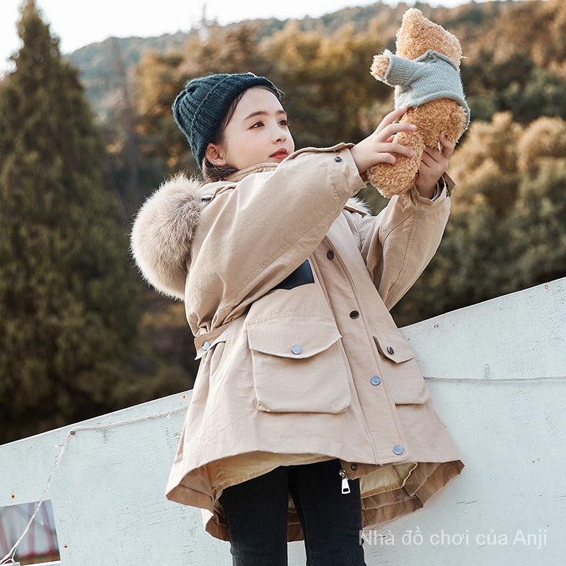 Children Overcoat Girls Coat Thick Long Winter Children's Clothes