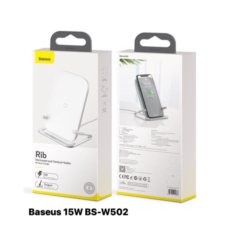 Đế sạc ko dây Baseus RIB 15W W502