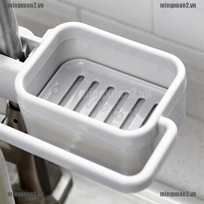 MINXT Kitchen Sink Faucet Sponge Soap Storage Organizer Cloth Drain Rack Holder Shelf VN