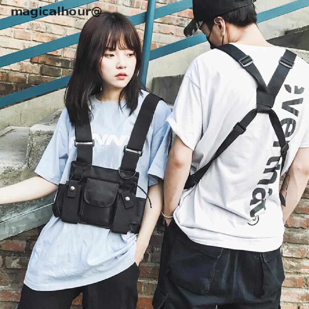 Túi Đeo Chéo Ngực Bằng Nylon Đa Năng Phong Cách Hip Hop Mới