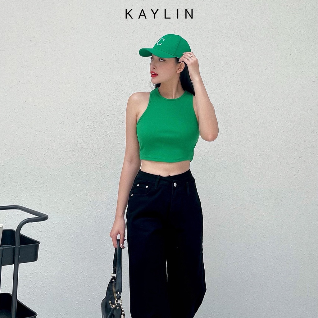 Áo thun ba lỗ nữ style croptop khoét eo phong cách cho nàng cá tính KAYLIN - N1702