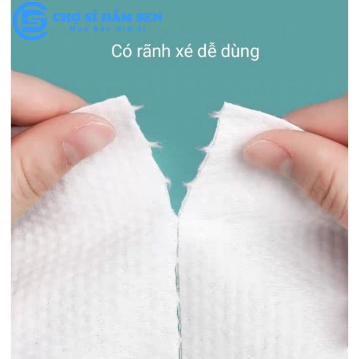 Khăn Lau Mặt Dùng 1 Lần Khô Đa Năng Hatsu lau mặt lau khô, lau ướt, tẩy trang G380-KhanHatsu