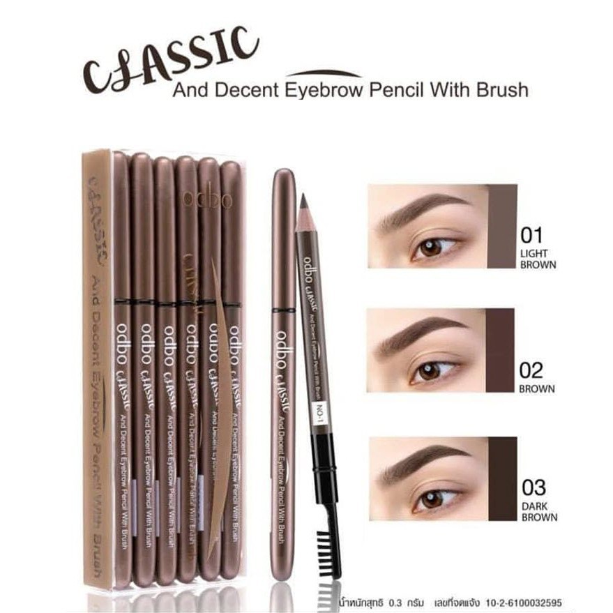 Chì kẻ mày 2 đầu Odbo classic