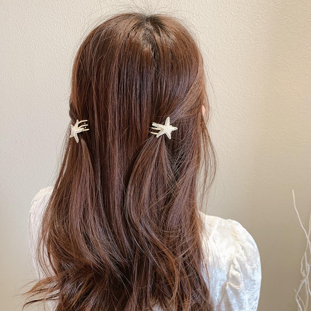 IVORY Kẹp TóC PhốI Hoa ĐíNh NgọC Trai Giả Sang TrọNg Cho Nữ