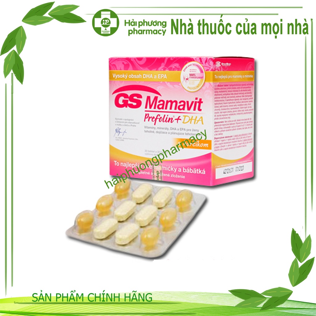 GS Mamavit Prefolin Prefolin + DHA + EPA - Bổ sung Dưỡng Chất Cho Phụ Nữ Mang Thai