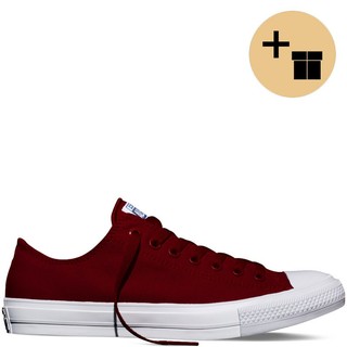 Giày Ck II AllStar Classic Màu Đỏ Mận Cổ Thấp Nữ