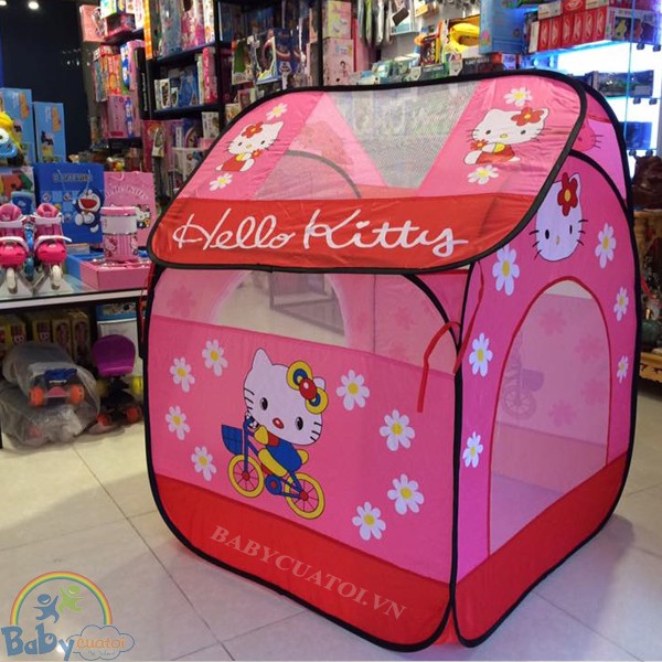 Nhà bóng cho bé Hello Kitty màu đỏ BBTGlobal A999-212