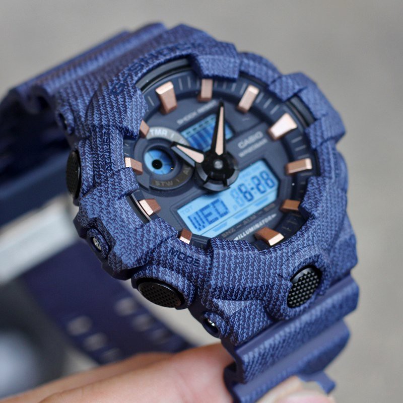 HOT Đồng hồ nam G-SHOCK chính hãng Casio Anh Khuê GA-700DE-2ADR Chống nước tuyệt đối