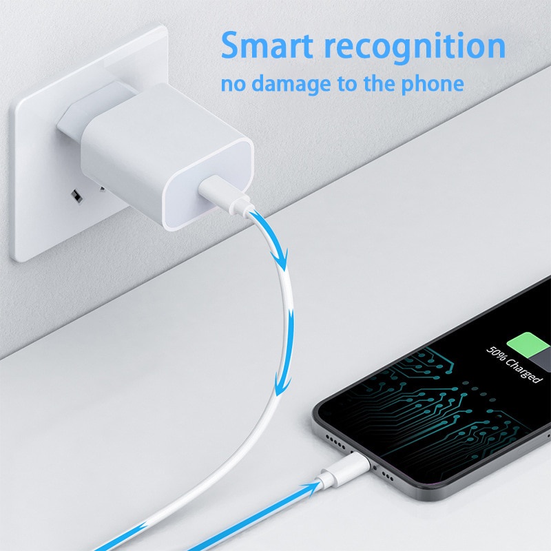 Sạc pin PD USB C 20W dễ thương cho Xiaomi iPhone Watch