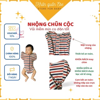 Quấn nhộng chũn cộc-FREESHIP🎁 Quấn em bé giúp bé ngủ ngon