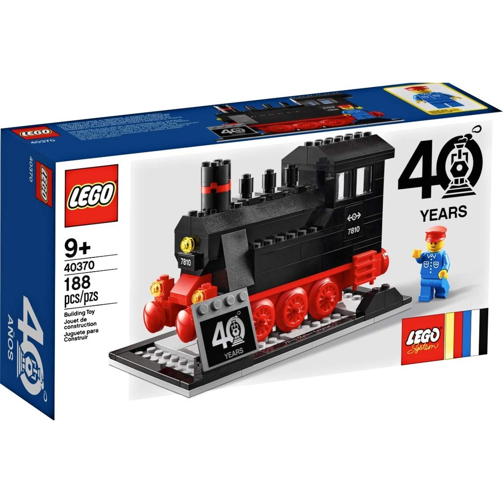 Lego 40370 Steam Engine 40 Years Exclusive - Động cơ hơi nước độc quyền 40 năm