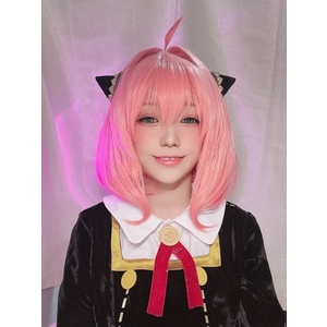 Tóc Giả Ngắn Màu Hồng Dễ Thương Chịu Nhiệt Hóa Trang Nhân Vật Anime SPY×FAMILY Anya Forger