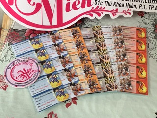 40 Nhãn vở in hình và tên theo yêu cầu