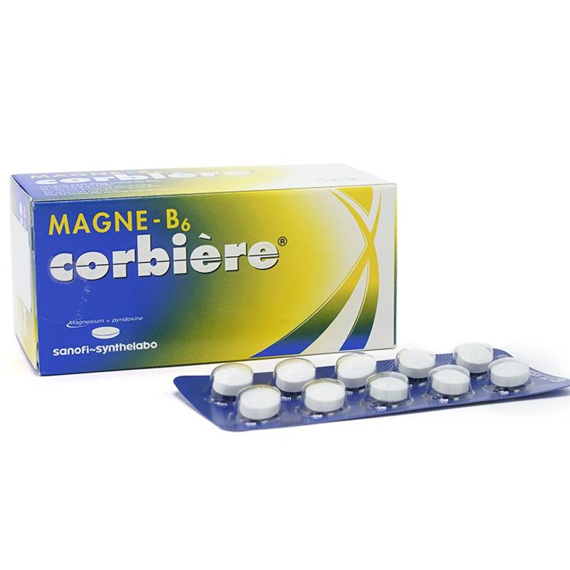 Magne-b6 corbiere hỗ trợ giảm đau đầu, rối loạn giấc ngủ hộp 50 viên