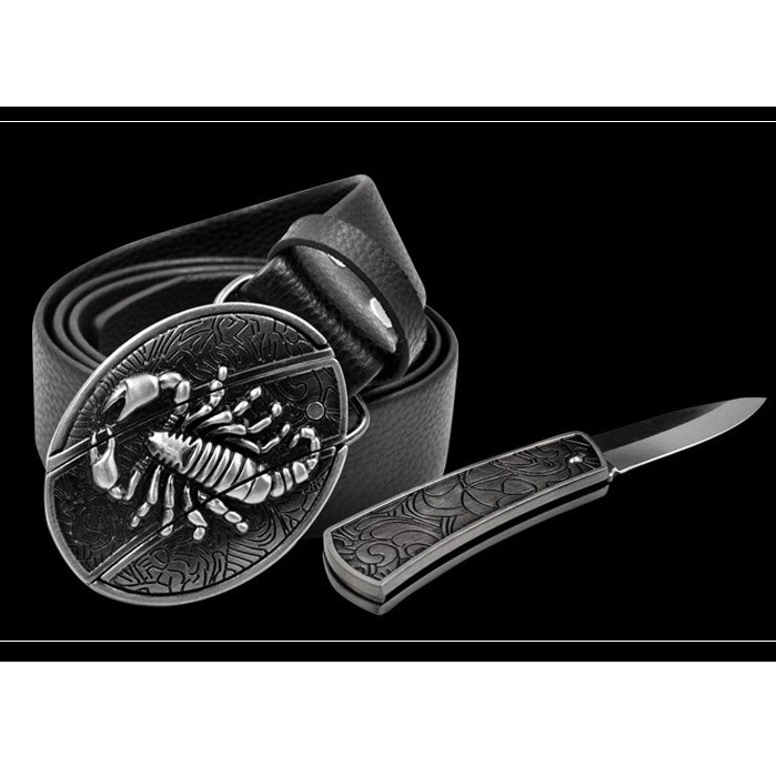 Thắt lưng mặt độc lạ mặt kim loại dây da hàng cao cấp