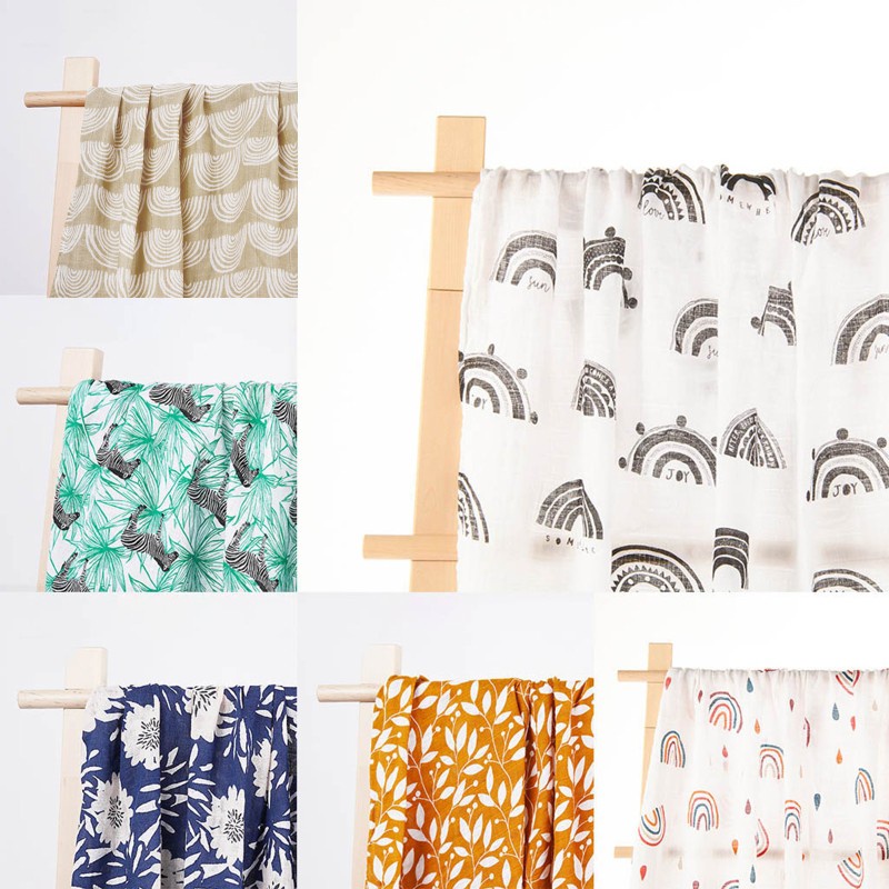 Chăn Quấn Em Bé Bằng Cotton Mềm Mại In Họa Tiết Phong Cách Hồi Giáo