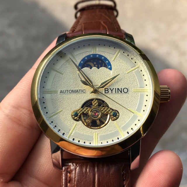 Đồng Hồ Cơ Nam Byino Automatic. Chính hãng