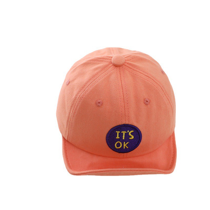 Mũ Lưỡi Trai Mềm Thêu Chữ Its Ok Thời Trang Xuân Thu Cho Bé