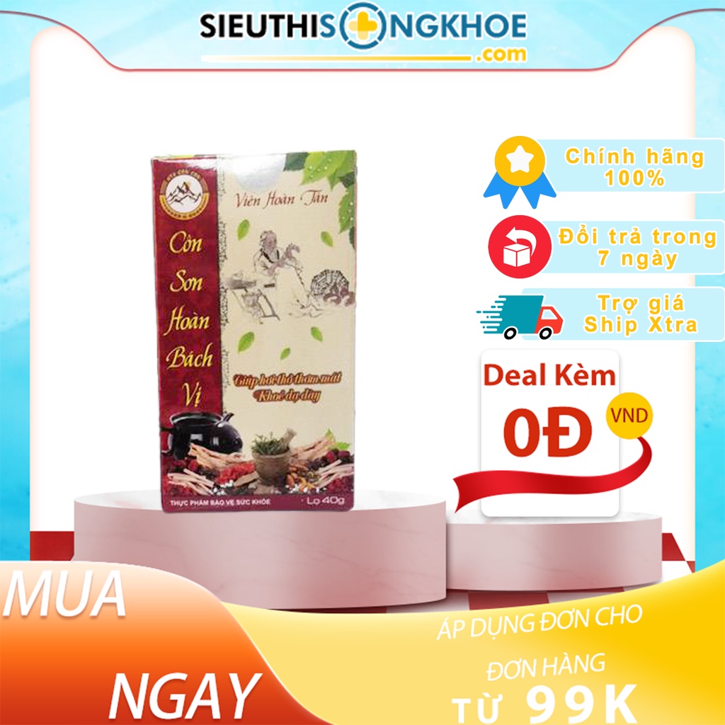 Côn Sơn Hoàn Bách Vị - Viên Uống Hỗ Trợ Khử Mùi Hôi Miệng