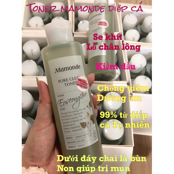 Toner mamonde diếp cá Hàn 250ml