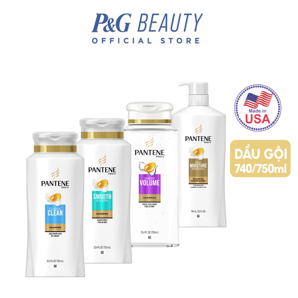 Dầu Gội Pantene Mỹ nhiều mùi hương 750ml