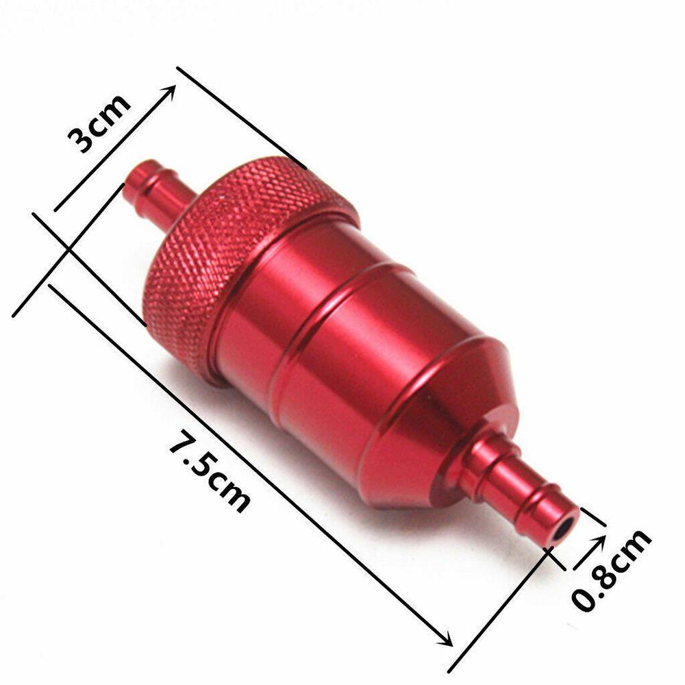 PISTA Set 2 Bộ Lọc Nhiên Liệu Bằng Nhôm CNC 8mm Chất Lượng Cao Dành Cho Xe Mô Tô