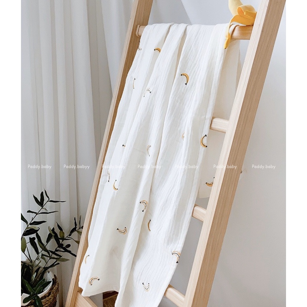 <Có sẵn> Chăn xô hè mới 𝗗𝗼𝘁𝘁𝗼𝗱𝗼𝘁 𝗛𝗮̀𝗻 𝗤𝘂𝗼̂́𝗰 thêu họa tiết cho bé