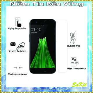 Kính cường lực trong suốt 2.5d, điện thoại oppo a31, a33, a35,a37, a39, a57, a59- tặng giấy lau.