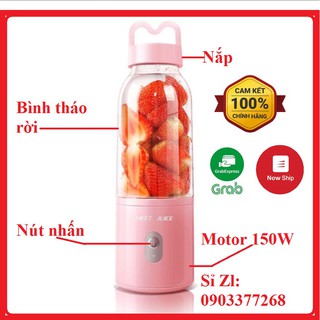 máy xay sinh tố mini Meet Juice - nhỏ gọn, tiện lợi, xay cực nhanh và an toàn