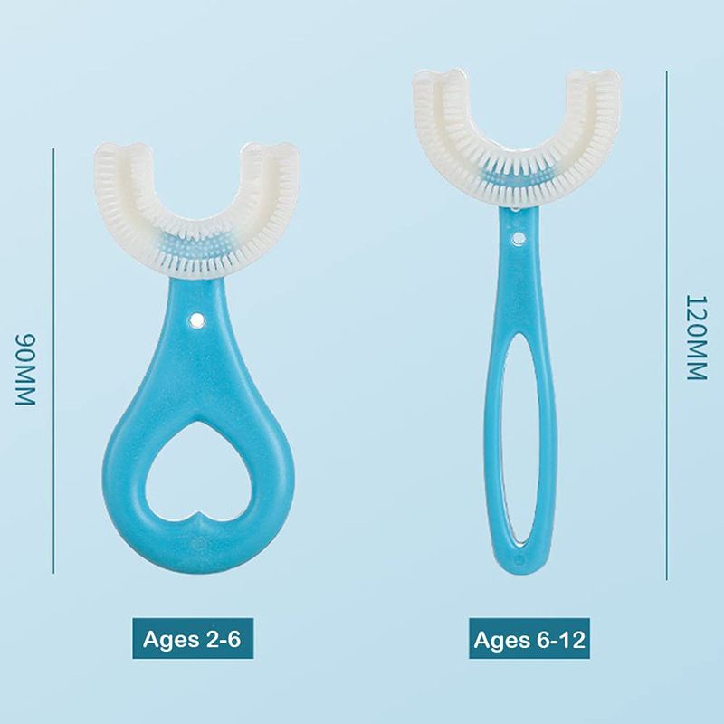 Bàn Chải Đánh Răng Chữ U Silicon Mềm Mại Cho Bé Từ 2 - 6 Tuổi