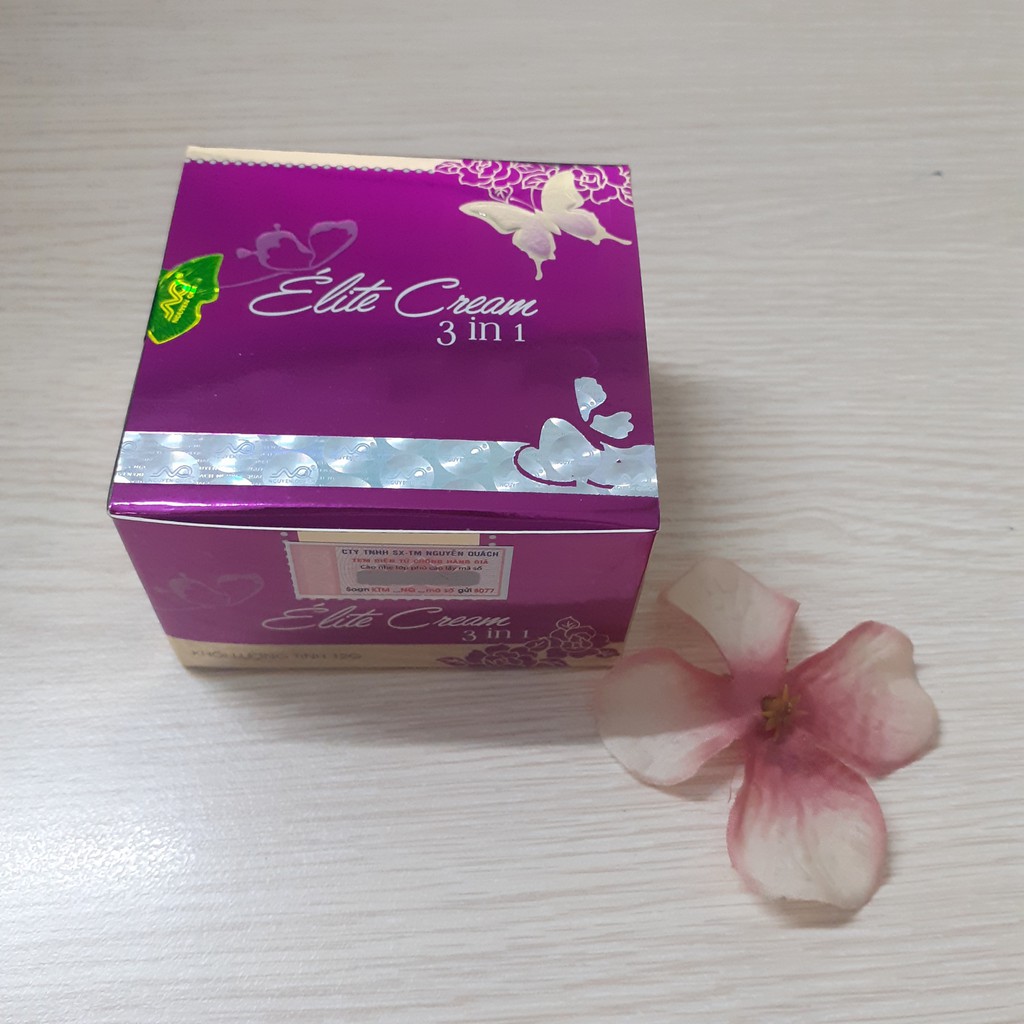 Kem Care con bướm Tím, 3 Cô Gái Trắng Da, Ngừa Nám, Chống Lão Hóa  3in1 Nguyễn Quách 12g - Tem giá: 122.000đ