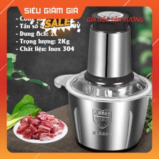 Máy xay thịt đa năng inox 4 lưỡi siêu bền