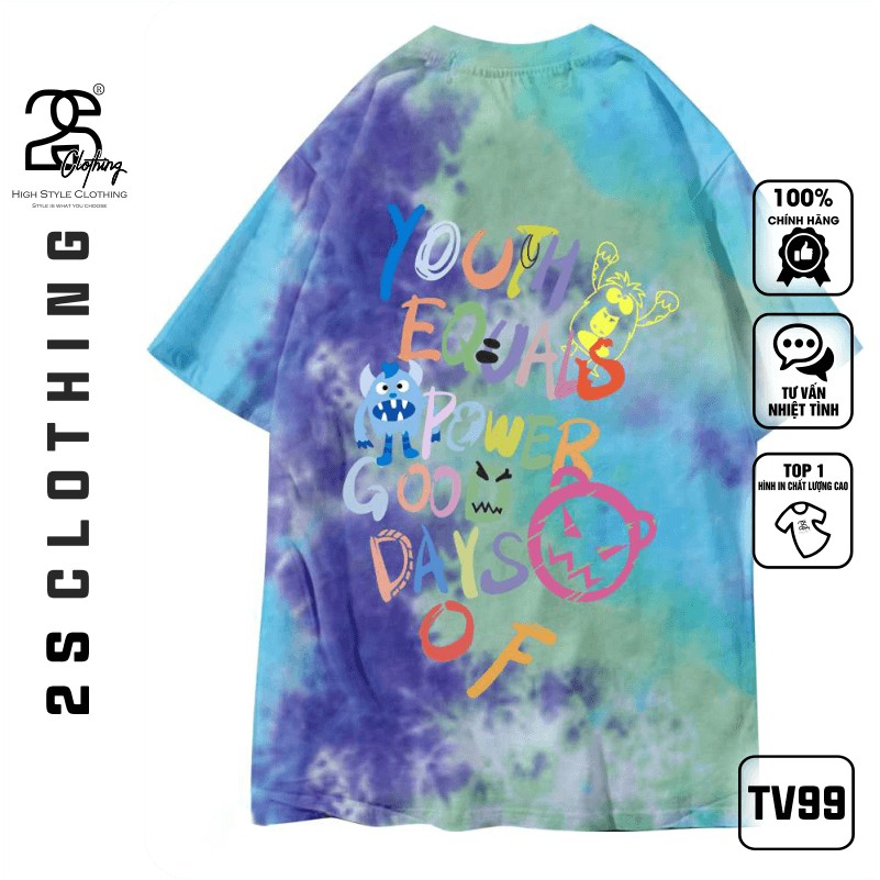 Áo Thun Unisex Tay Lỡ Form Rộng 2s Clothing Áo Phông Phom Rộng Nữ Giá Rẻ In Hình Chữ Màu Sắc Thời Trang TV99 | BigBuy360 - bigbuy360.vn