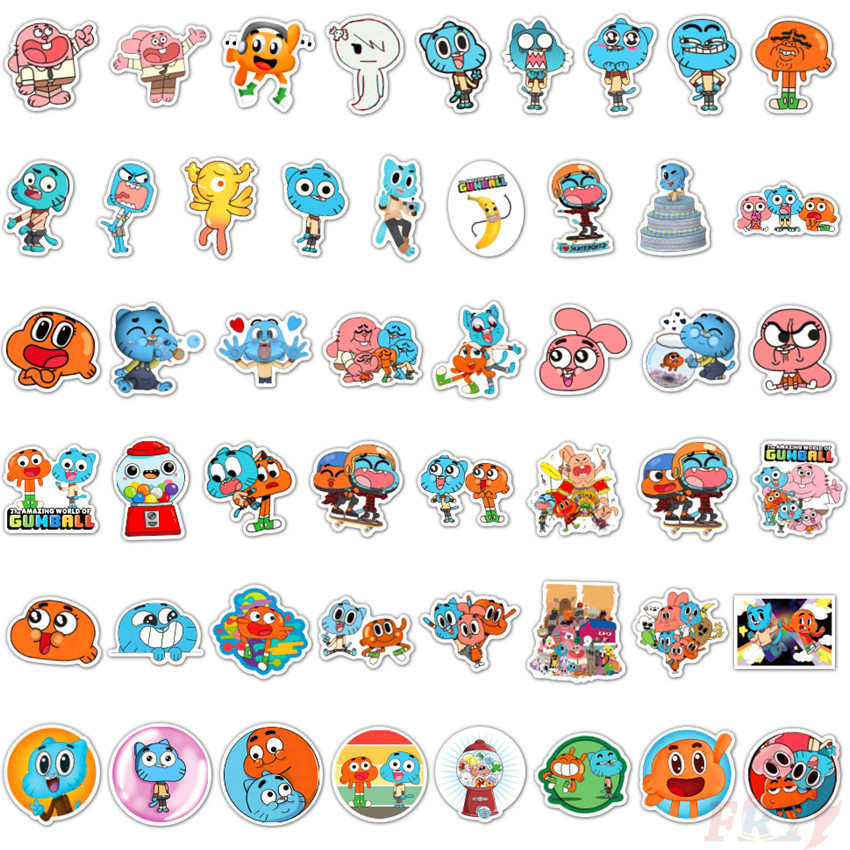 ❉ The Amazing World of Gumball Series 03 - Cartoon TV Shows Gumball Darwin Anais Nicole Richard Watterson Stickers ❉ 50Pcs/Set Waterproof DIY Fashion Decals Doodle Stickers