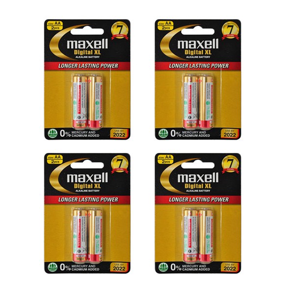 pin aa maxell alkaline 4 viên