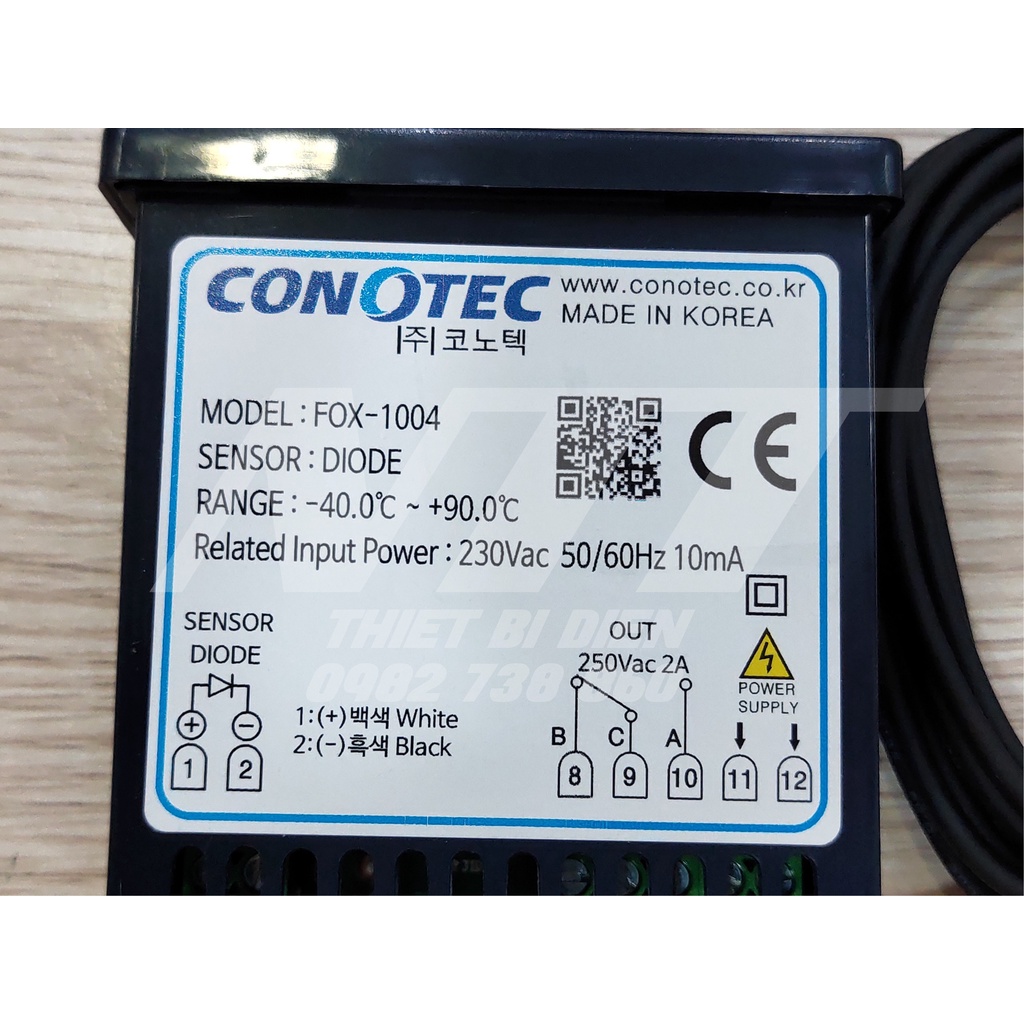 Đồng hồ điều khiển nhiệt độ FOX-1004 FOX-D1004 CONOTEC Hàn Quốc