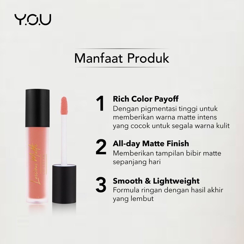(hàng Mới Về) Son Kem Lì Trang Điểm Cơ Bản Thương Hiệu You Basic | BigBuy360 - bigbuy360.vn