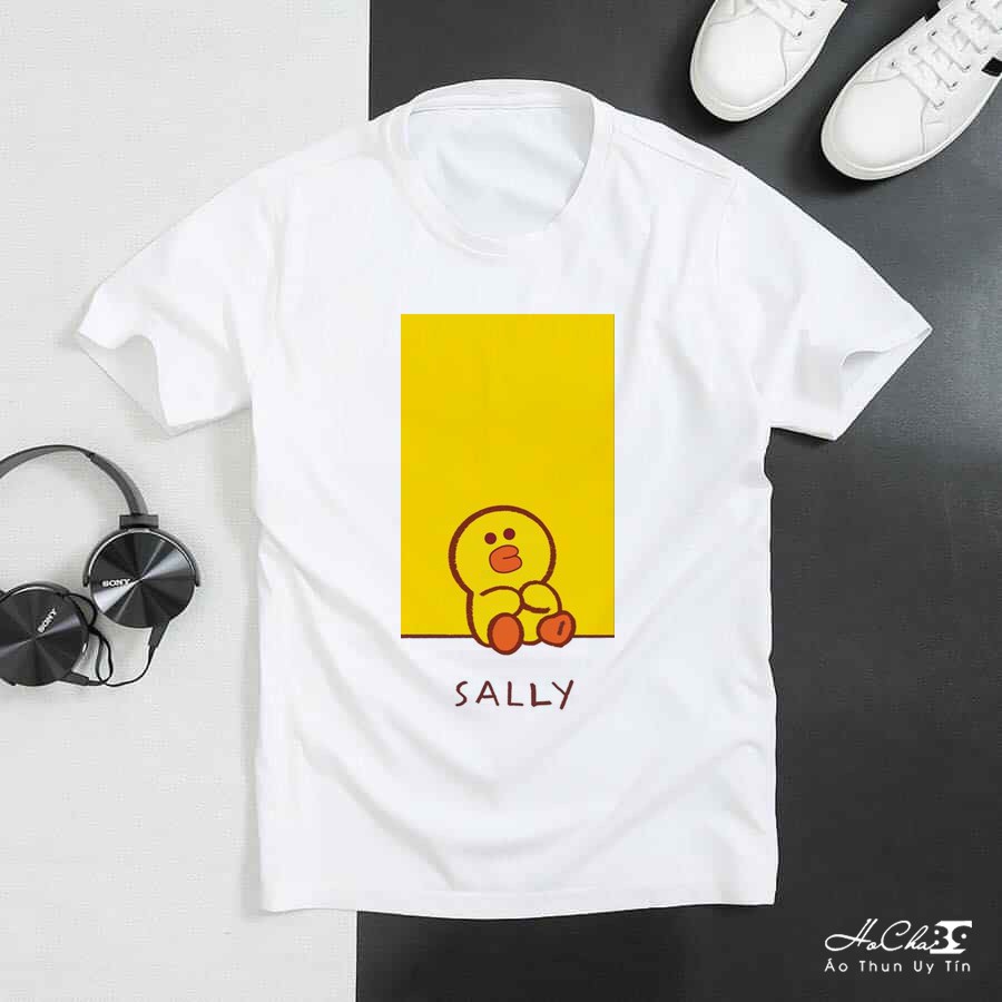 Áo Thun Vịt Sally 03 siêu dễ thương | Ảnh Thật - Vải Dày Đẹp - May Dây Cổ Hàng Xuất Khẩu