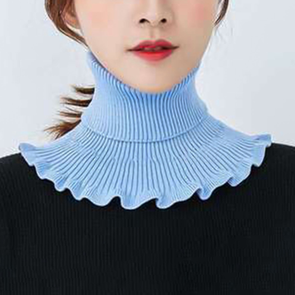 Cổ áo giả nhún bèo trang trí thời trang cho nữ