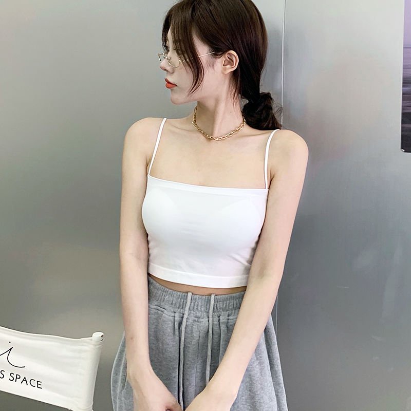 Áo Lót Nữ Cotton Nữ 2 Dây Mảnh Có Đệm Mút Mỏng Nâng Ngực Mặc Thoải Mái DAN L&amp;U M9998