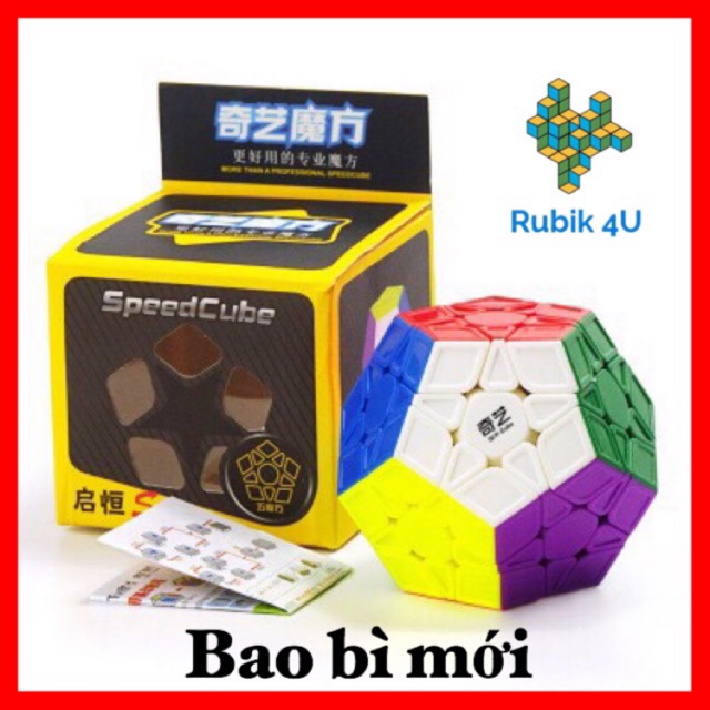 Rubik biến thể 12 mặt - QiYi QiHeng S Megaminx Stickerless Rubic Megamin không viền