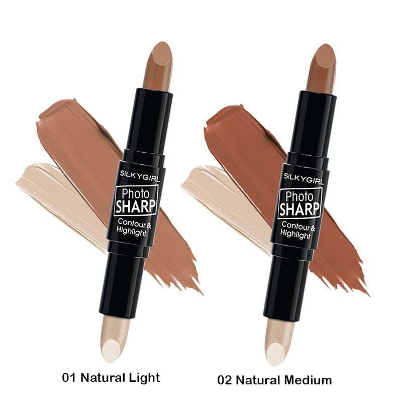 Tạo Khối 2 Đầu Silkygirl Photosharp Contour &amp; Highlighter-[Cocolux]