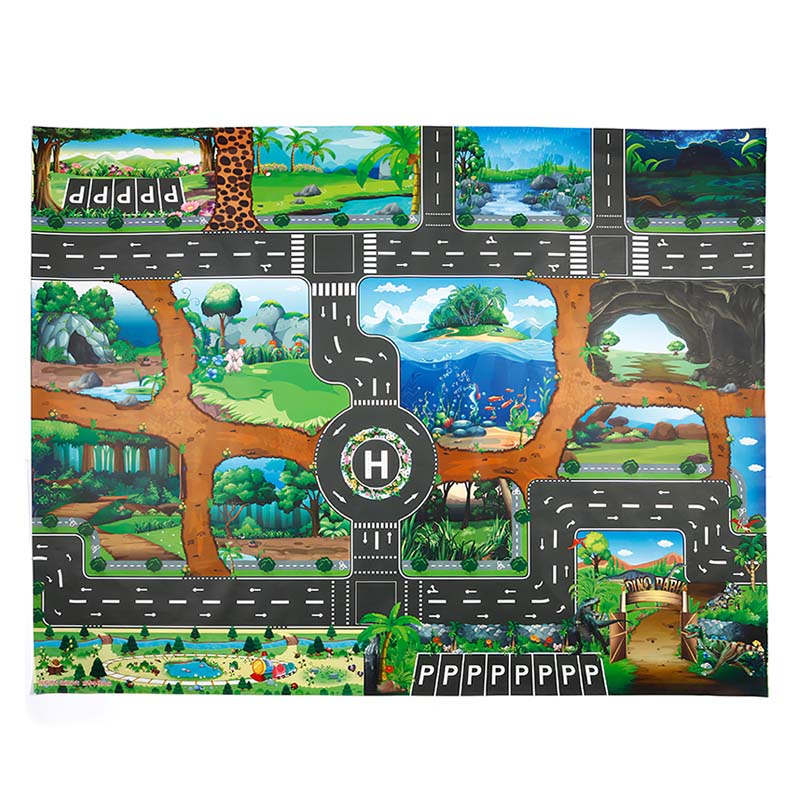 Thảm chơi hình bản đồ giao thông/xe cộ thành phố độc đáo cho bé