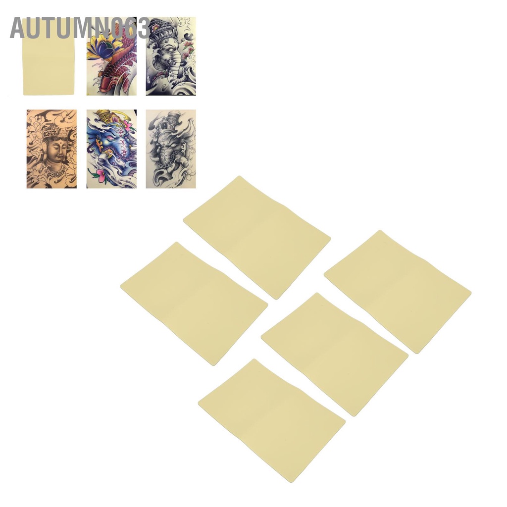 Set 5 Da Giả Dày Dặn Dùng Để Luyện Tập Xăm Chân Mày Autumn063